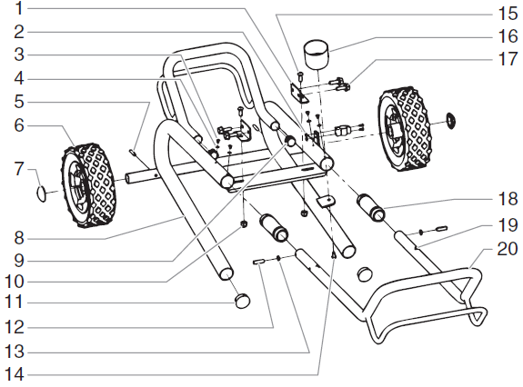 740ix Low Rider Cart Assembly(P/N 705-200) Parts